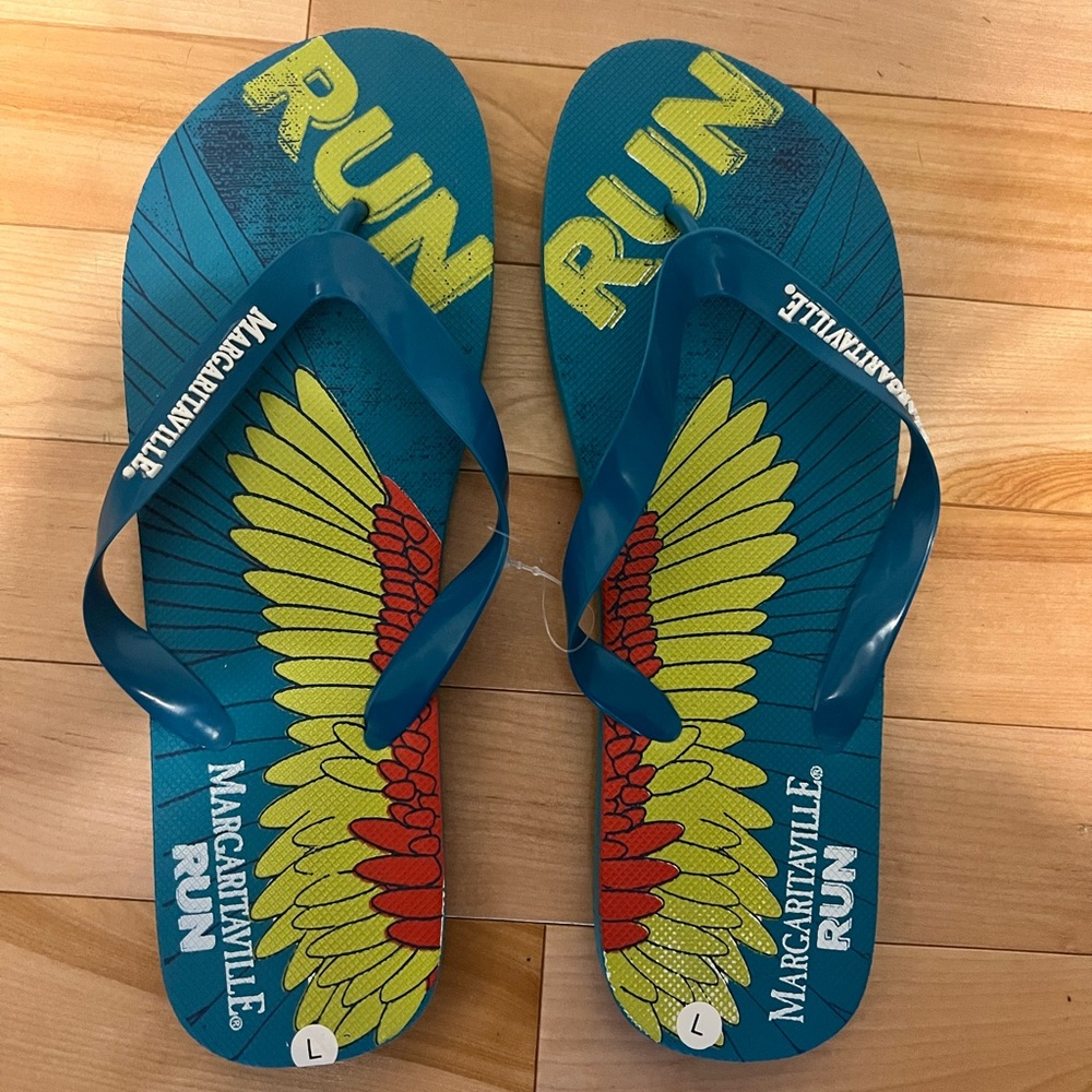 Jimmy Buffett Margaritaville Run Flip Flop Sandals NWOT